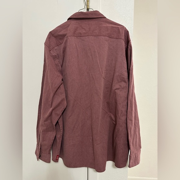 Wrangler Men’s Button down Rust color longsleeves size 2X - Picture 3 of 6